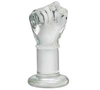 SXOVO Consolador de Mano Transparente Consolador de Puño de Cristal Consolador Anal de Juguete Sexual Para Mujeres Hombres Estimulación del Punto G (Groß)