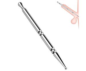 SXOVO Dilatador Uretral Acero Inoxidable Sex Toýs Male - Sonda Uretral para Entrenamiento Pene y Estimulación Prostata, BDSM Juguetes Eróticos para Hombre Sexuales (Corto)