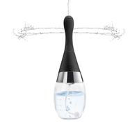 SXOVO Enema para Limpieza de Colon 300ml Pera Lavado Recto Eléctrica con Válvula de Retención Ducha Anal y Vaginal con 3 Velocidades de Pulverización Pera Lavativa para Hombre Mujer Pareja (Negro)