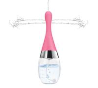 SXOVO Enema para Limpieza de Colon 300ml Pera Lavado Recto Eléctrica con Válvula de Retención Ducha Anal y Vaginal con 3 Velocidades de Pulverización Pera Lavativa para Hombre Mujer Pareja (Rosa)