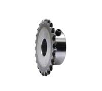 SXPXP Piñón Industrial 1 pza. Engranaje de Cadena 04C 8-24 Dientes, Acero n.° 45, diámetro Interior 6 mm a 15, Rueda Dentada Industrial, Paso accionamiento del Motor,35(15 Teeth,6mm)