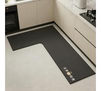 SXQCKJ Dibujo Animado Alfombra Cocina Forma L Tierra Diatomácea Absorbe Agua & Aceite Antimanchas Antideslizante Resistente Desgaste Limpiable Paño Fácil Cuidar(MMaster,R,39.37" x 47.24" x 17.72")