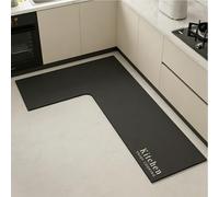 SXQCKJ Dibujo Animado Alfombra Cocina Forma L Tierra Diatomácea Absorbe Agua & Aceite Antimanchas Antideslizante Resistente Desgaste Limpiable Paño Fácil Cuidar(Kitche,R,39.37" x 47.24" x 17.72")