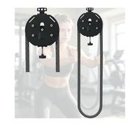 SXQYCH Entrenador de Poleas, Entrenador de Cuerda Sin Fin, Resistencia Máxima hasta 20 kg, Mando de Regulación de Resistencia, for Ejercicios de Brazos, Espalda y Core(Black)