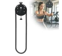 SXQYCH Entrenador de Poleas, Máquina Portátil de Cuerda Infinita, Cuerda de Nailon de 4 m de Longitud, Resistencia Máxima hasta 20 kg, Apto for Entrenamiento de Fuerza en Casa(Black)