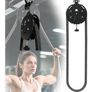 SXQYCH Entrenador Portátil con Cuerda Infinita, Entrenador de Poleas, Resistencia Máxima hasta 20 kg, Cuerda de Nailon Cerrada, for Entrenar Fuerza de Agarre, Brazos, Espalda(Black)