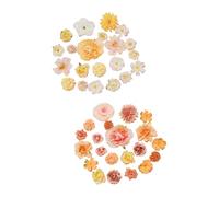 SXRQ 42 capullos de flores artificiales para bodas, ramos de fiesta, centros de mesa, decoración del hogar, capullos de flores de imitación, arreglos de tela