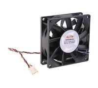 SXRQ 8025 - Ventilador de rodamiento de bolas de 8 cm y 80 mm para refrigeración de servidor KZ8025B012U, 12 V, 1,00 A, 80 x 80 x 25 mm, 4 cables PWM