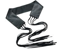 SXRQ Cinturón largo con flecos, cintura ajustable, correa de piel sintética suave, corsé para uso casual y viajes, corsé esencial para mujer para uso casual, Piel sintética, Talla única