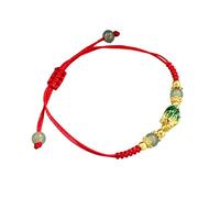 SXRQ Cuerda de arco iris tejida a mano con hilos de colores, cadena de muñeca ajustable, elegante accesorio de muñeca unisex, talla única, como se describe