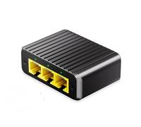 SXRQ Divisor de Internet Gigabit estándar industrial compatible con extensión Ethernet de 4 entradas, funciona con temperaturas de 10 °C a 55 °C, dispositivo de red para pequeñas empresas