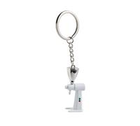 SXRQ Elegante llavero con temática de café en miniatura, llavero de herramienta de café auténtico, accesorios de café para amantes de la moda, regalos únicos, Ek43 Blanco, Talla única