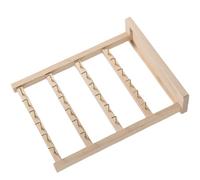 SXRQ Elegante llavero de madera para accesorios, organizador de anillos, soporte resistente para decoración de cafeterías, accesorios de coleccionista, 1, Madera