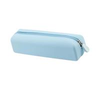 SXRQ Estuche multiusos de silicona impermeable para lápices, bolsa portátil para cosméticos, bolsa de herramientas para artistas, estudiantes, trabajadores, accesorios escolares, Blue, Mass Beauty