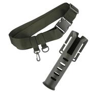 SXRQ Fundas ajustables para caña de pescar para carrete de fundición de cintura, cinturón de vadeo, cinturón de cintura, soporte para caña, vadeador con insertador de bastones, equipo de pesca