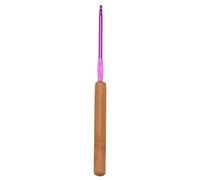SXRQ Gancho ergonómico de ganchillo con mango de madera, gancho de ganchillo tunecino para trenzar el pelo, alfombras, manualidades, proyectos de tejer, mango de madera