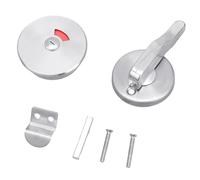 SXRQ Manija de puerta de baño de acero con indicador de privacidad, fácil instalación, uso comercial para el hogar y la oficina, alta seguridad