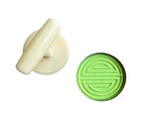 SXRQ MidAutumn Festival - Moldes para tartas de personajes chinos, sello de galletas, cortador de postres, moldes de pastel de personajes chinos para hornear, prensa manual fácil de limpiar