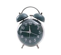 SXRQ Reloj despertador extra fuerte de doble campana con luz nocturna, movimiento silencioso, estilo vintage, decoración del hogar, reloj despertador silencioso