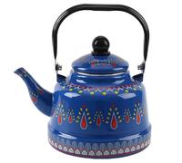 SXSaelciun Cafetera Vintage, Tetera Vintage esmaltada con asa Plegable ergonómica, cafetera para Camping, Tetera Retro esmaltada para cocinas de Gas e inducción.