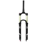 SXSaelciun Horquilla de suspensión Mountain 26, 27,5 y 29 Pulgadas para MTB, con Ajuste de Rebote y Recorrido de 130 mm, Ultraligera, con Capacidad de Carga de 150 kg y amortiguado