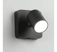 SXSCARKX Mini Aplique Cuadrado de Pared, lámpara de Lectura de Metal para mesita de Noche con función de Ajuste de 90°, Apliques LED Modernos de 5 W, Luces Decorativas para escaleras, lámpa