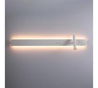SXSHEYS Aplique de Pared LED Minimalista Lineal con Foco Ajustable, lámpara de Tira Larga para Interiores, Apliques de Sala de Estar, iluminación de Dormitorio, luz de Lectura Junto a la c