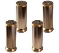 SXSHEYS Elevador de Muebles, 4 Patas de Metal Ajustables para mesas y armarios, Estilo Vintage con Almohadillas de Goma, Antideslizantes, para Cama, Armario, Mueble de TV (15 cm).