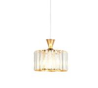 SXSHEYS Juego de 1 lámpara Colgante de Cristal a Rayas, lámpara Colgante de Cristal de imitación para Isla de Cocina, lámpara Colgante para Comedor, Sala de Estar y Pasillo.