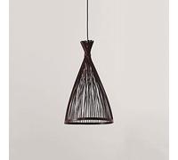 SXSHEYS Lámpara Colgante de bambú Tejida a Mano, Creativa, de un Solo Cabezal, rústica, Natural, Sencilla, para decoración del hogar, lámpara de Techo de bajo Consumo.