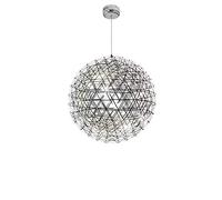 SXSHEYS Lámpara Colgante, lámpara de Techo LED Simple con luz cálida, Forma de Bola de Chispa, Creativa, esférica, de Acero Inoxidable, Decorativa para Comedor