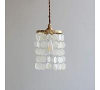 SXSHEYS Lámpara Colgante Moderna de latón con Forma de Concha - Elegante Cocina, Comedor, Barra, Dormitorio, balcón y Entrada. Elegante Accesorio de iluminación para el hogar