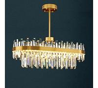 SXSHEYS Lámpara de Cristal de Lujo escandinava, lámparas y faroles de diseño Moderno, combinación atmosférica Simple para Sala de Estar, Comedor, Estudio, Dormitorio, luz Ovalada