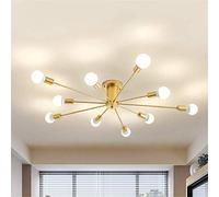 SXSHEYS Lámpara de Techo de 8 Luces, contemporánea, semiempotrada, Preciosa lámpara de araña para decoración de Interiores.