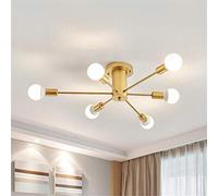 SXSHEYS Lámpara de Techo de 8 Luces, contemporánea, semiempotrada, Preciosa lámpara de araña para decoración de Interiores.