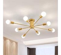 SXSHEYS Lámpara de Techo de 8 Luces, contemporánea, semiempotrada, Preciosa lámpara de araña para decoración de Interiores.