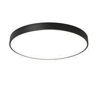 SXSHEYS Lámpara de Techo LED Redonda, empotrada, Estilo nórdico Moderno, Ideal para Habitaciones Infantiles, guarderías, dormitorios y comedores. Color Negro + 3 Luces de Colores. 30 cm, 18 W.