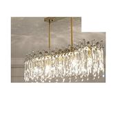 SXSHEYS Lámparas de araña de Cristal, lámpara Colgante de Lujo, Hermosa lámpara de araña para Sala de Estar, Cocina, lámpara LED Decorativa atmosférica Simple.