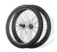 SXSHEYS Ruedas de Bicicleta de aleación de Aluminio de 20 Pulgadas con Freno de Disco, Eje atornillable de 20x2.125, buje de 36 Orificios, espaciado Delantero de 100 mm/espaciado Trasero