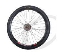 SXSHEYS Ruedas de Bicicleta de montaña de 22 Pulgadas, transmisión 22x1.95, Frenos de Disco, Eje atornillado, buje de 36 Orificios, aleación de Aluminio, 100 mm Delante / 135 mm detrás, pi