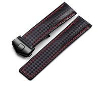 SXSWCH 20 22 mm de fibra de carbono Correa de reloj rojo rojo con textura, correa para hombres y hebilla plegable, para la etiqueta Heuer 20 mm de 22 mm accesorios de reemplazo de correa