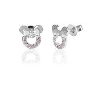 SXSWCH 925 Penguas de ratones de plata esterlina Cz para niñas Mujeres Zirconia Cúbica Tiny Lindo Matada Post Post Parring Hipoalergénico para oídos sensibles Regalos de joyería delicada