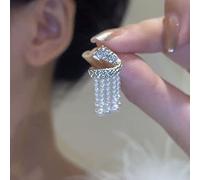 SXSWCH Arete de circón brillante para mujeres Pearring Pearring Hook Jewelry Regalos