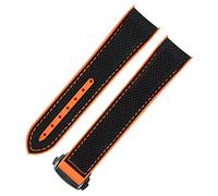 SXSWCH Banda de reloj de goma para omega costando plegamiento de plegamiento hebilla de hebilla de hebilla de nylon luxur nylon stap stap pulsera piezas