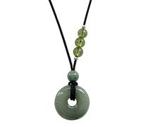 SXSWCH Bracelet Real Natural Grade A Jade Donut con 12 Joyas de cumpleaños de la pulsera de piedra de nacimiento, joyas de damas ajustables (color: peridot)