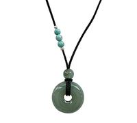 SXSWCH Bracelet Real Natural Grado A Jade Donut con 12 Joyas de cumpleaños de pulsera de piedra de nacimiento, joyas de mujeres ajustables