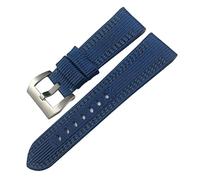 SXSWCH Canvas+cuero Sport Watch Band, para Panerai Sumersible Luminor Pam 24 mm de 26 mm, correa de reloj de tela de nylon para accesorios de reemplazo de 22/24 mm