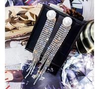 SXSWCH Color Pendientes Largos exagerados para Mujeres Pendientes de Pan de diezu Drinestone Joyas Regalo de cumpleaños