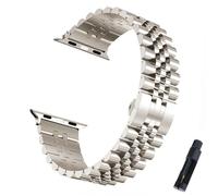 SXSWCH Correa de acero de metal para ultra banda 49 mm 46 mm 44 mm 38 mm 42 mm Pulsero de reemplazo Serie Iwatch 10 9 8 8 7 6 5 45 mm 41 mm Bandas de reloj de acero inoxidable