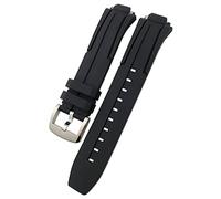 SXSWCH Correa de banda de reloj impermeable de goma de 18 mm para la brazalete de muñeca T111417 Accesorios deportivos para hombres para hombres (color: negro rojo negro, tamaño: 18 mm)